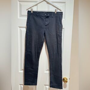 DSTLD Men's Black Pants 33 x 30 Skinny Slim Jeans Button Fly